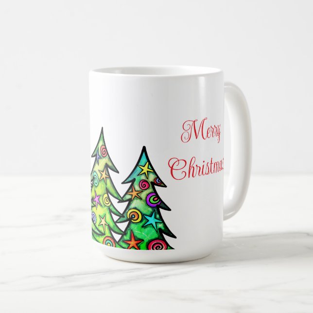 Holiday Trees Coffee Tasse (VorderseiteRechts)