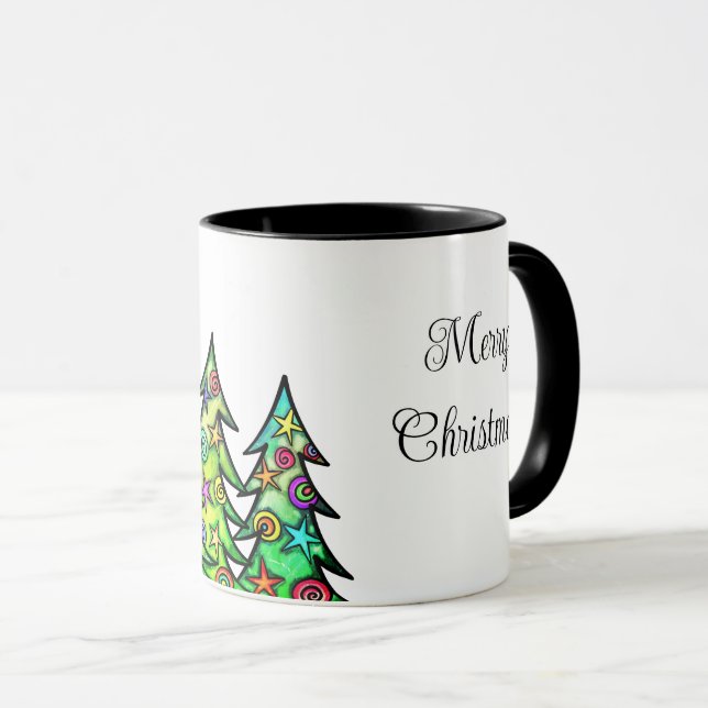 Holiday Trees Coffee Tasse (VorderseiteRechts)