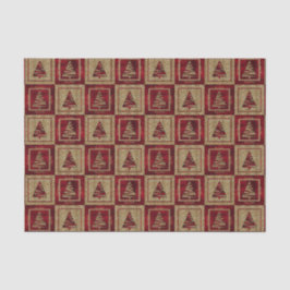 Holiday Trees in Cheetah Print und Red Seidenpapier