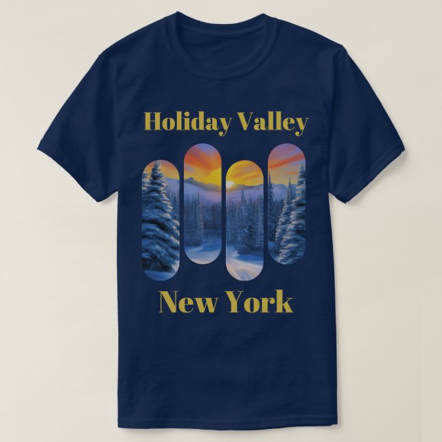 Holiday Valley Ski New York 4 T-Shirt (Design vorne)