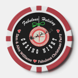 Holiday Vegas Casino Blackjack Poker Night Party Pokerchips
