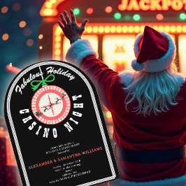 Holiday Vegas Casino Blackjack Poker Party Einladung