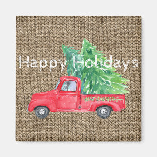 Holiday Vintag LKW Magnet