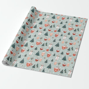 Holiday Warmth Tree Tasse Medley Geschenkpapier