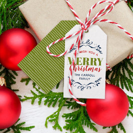Holiday Whimsy Personalisiert Gift Tags Geschenkanhänger