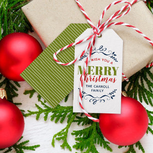 Holiday Whimsy Personalisiert Gift Tags Geschenkanhänger