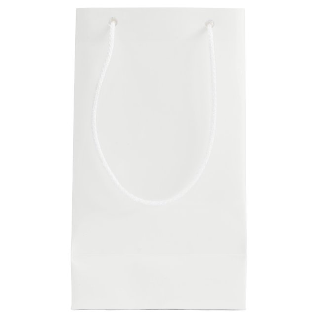 Holiday White Solid Color Kleine Geschenktüte (Vorderseite)