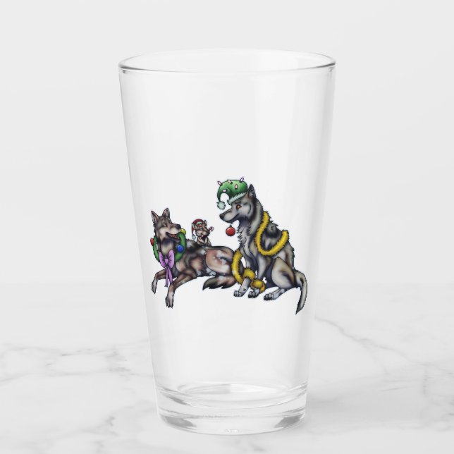 Holiday Wolves Glas (Vorderseite)