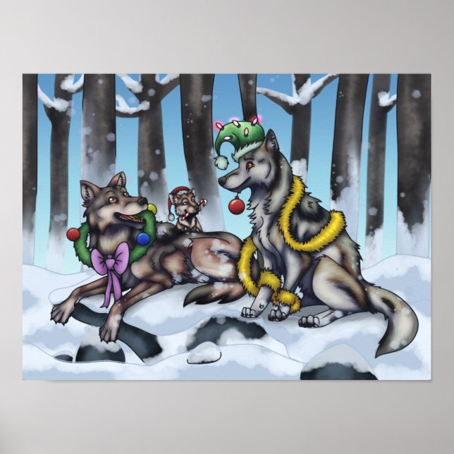Holiday Wolves Poster (Vorne)