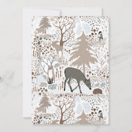 Holiday Woodland Tiere Feiertagskarte