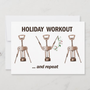 Holiday Workout Feiertagskarte
