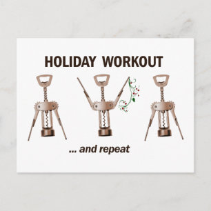 Holiday Workout Feiertagspostkarte