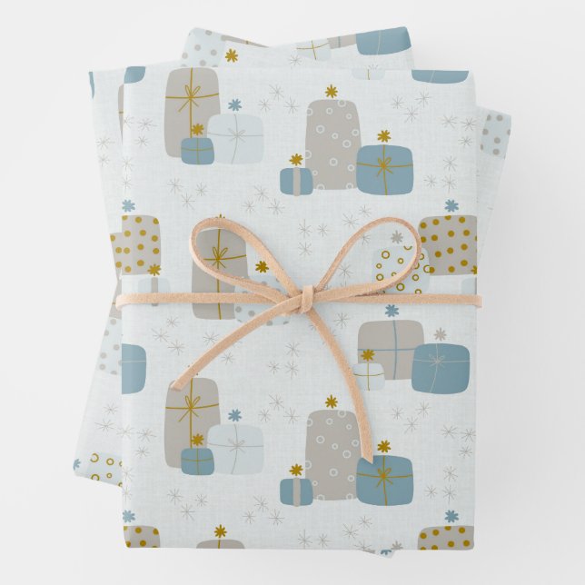 Holiday Wrapping Paper Sheets Geschenkpapier Set (Beispiel)