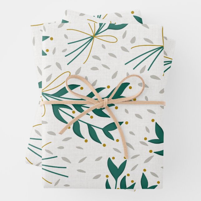 Holiday Wrapping Paper Sheets Geschenkpapier Set (Beispiel)