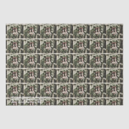 Holiday Wreath in Gardens Seidenpapier