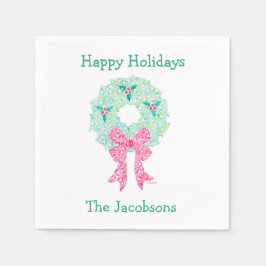 Holiday Wreath napkins by Sue Weidlich Serviette