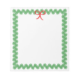 Holiday Wreath Notepad Notizblock
