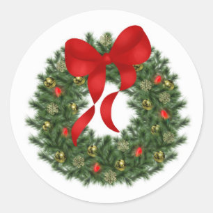 Holiday Wreath Sticker