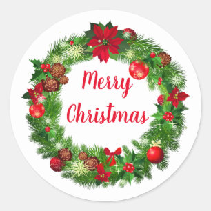 Holiday Wreath Stickers