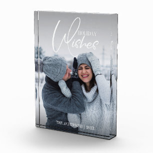 Holiday wünscht Weihnachts-Foto Block