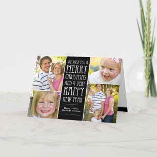 Holiday wünscht Weihnachts-Fotokarte Feiertagskarte