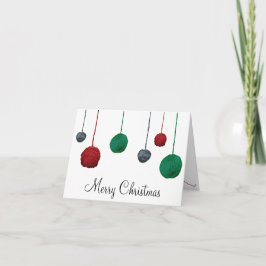 Holiday Yarn Balls ・ Handwerk Feiertagskarte