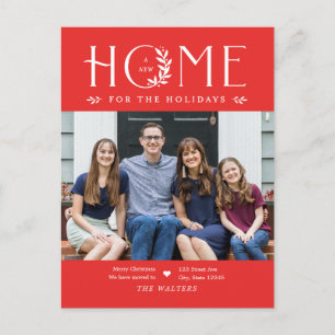 Holiday Zuhause Foto Moving Ankündigung Postkarte