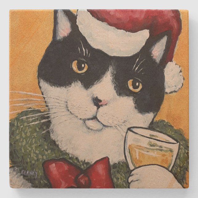 HolidayCheersCoaster Steinuntersetzer (Vorderseite)