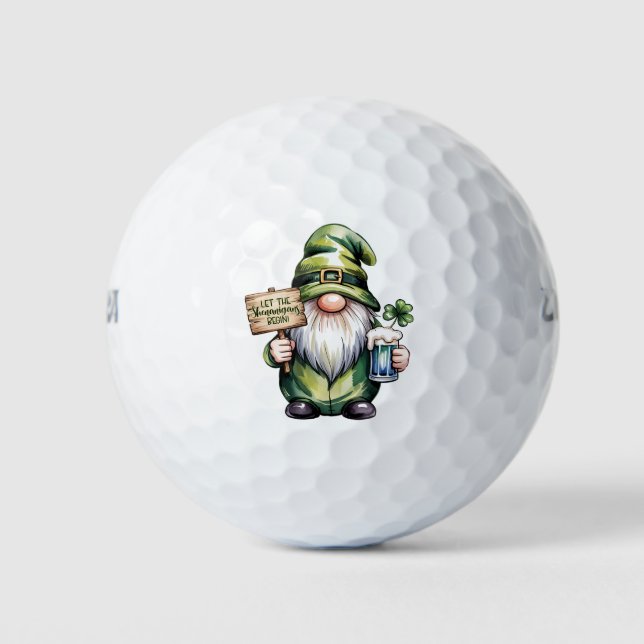 HolidayGolfBalls St Pats  Let the Shannagins Begin Golfball (Vorderseite)