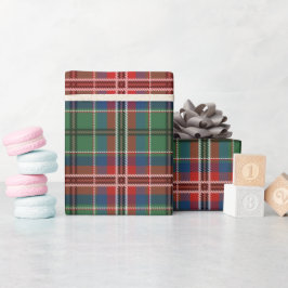 Holidays Clan MacCulloch Tartan Kariert rustikal Geschenkpapier