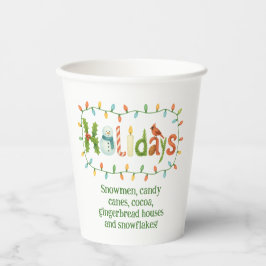 Holidays designed Christmas Pappbecher