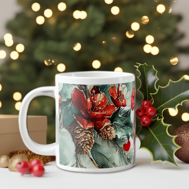 Holidays Mood  Bone China Mug Jumbo-Tasse (Von Creator hochgeladen)