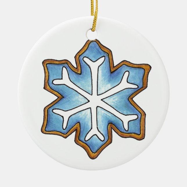 Holidays Snowflake Snow Flake Weihnachten Hanukkka Keramik Ornament (Vorne)