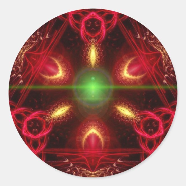 HolidayStar-Sticker Runder Aufkleber (Vorderseite)