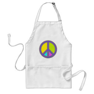 holiES - colorful PEACE sign + your ideas Schürze