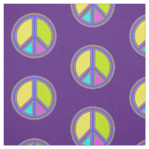 holiES - farbiges PEACE-Zeichen + Ihre Ideen Stoff