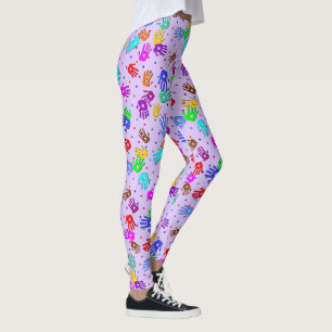 holiES - Hände Punkte farbiges Muster 1 Leggings