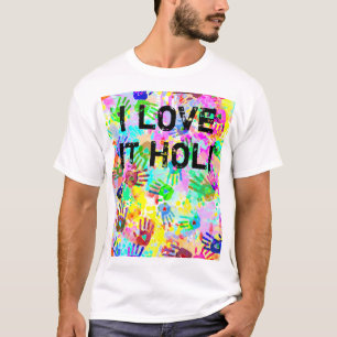holiES - Hände spritzen farbiges Grunge Muster 2 T-Shirt