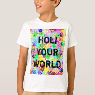 holiES - Hände spritzen farbiges Grunge Muster 2 T-Shirt