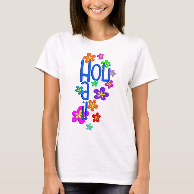 holiES - HOLI HAI Blume 2 T-Shirt (Vorderseite)