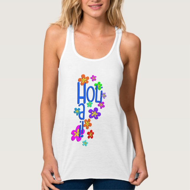 holiES - HOLI HAI Blume 2 Tank Top (Vorderseite)
