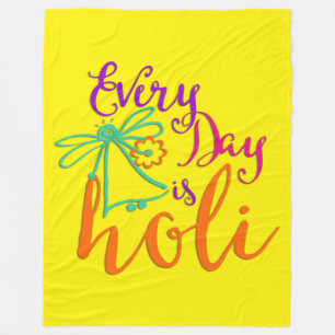 holiES - Jeder Tag ist Holi + Ihr Backgr. Ideen Fleecedecke