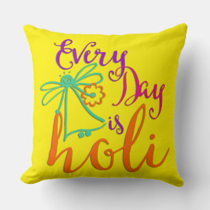 holiES - Jeder Tag ist Holi + Ihr Backgr. Ideen Kissen