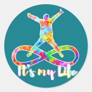 holiES - Lemniscate - Es ist mein Leben Person Runder Aufkleber