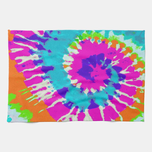 holiES - Power Spiral Batik Style Geschirrtuch (Horizontal)