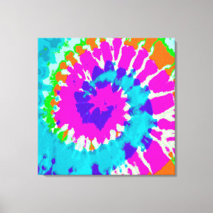 holiES - Power Spiral Batik Style Leinwanddruck