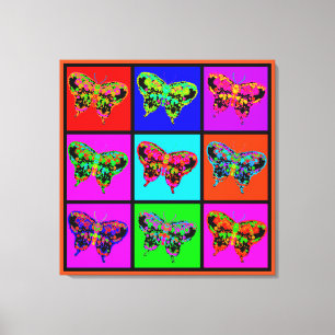 holiES - Psychedelische Schmetterlinge Mosaik Leinwanddruck