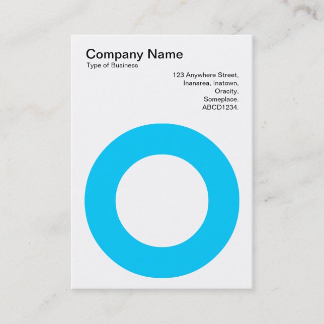 Holing Circle - Sky Blue Visitenkarte (Vorderseite)