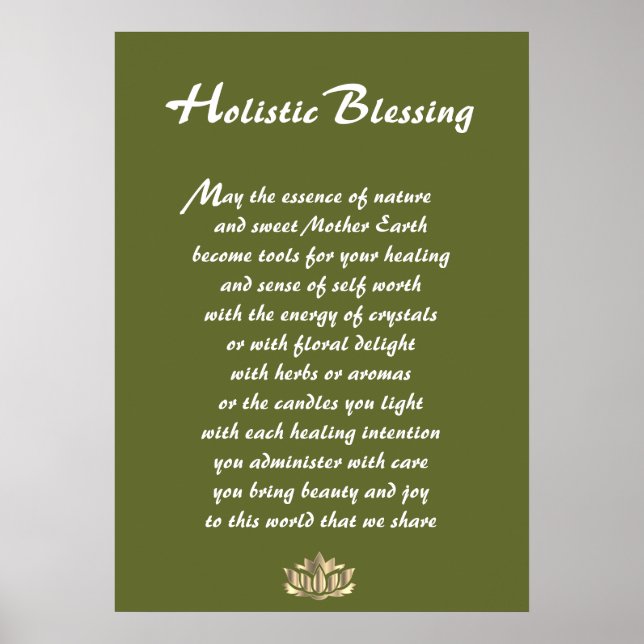 Holistic Blessing Poster (Vorne)
