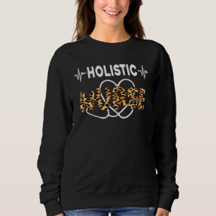 Holistic Nurse Niedlich Leopard Print Nursing Scho Sweatshirt